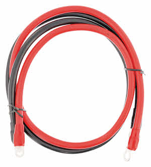 2 x set accu aansluitkabels 25 mm2 80 cm